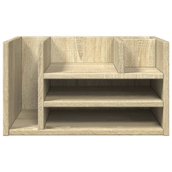Organizador escritorio madera color roble Sonoma 44.5x24x25 cm M 4