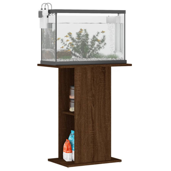 Soporte acuario madera ingeniería marrón roble 60.5x36x72.5 cm M 3