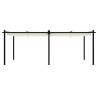 Gazebo de jardim com teto retrátil 3x6 m alumínio creme 4