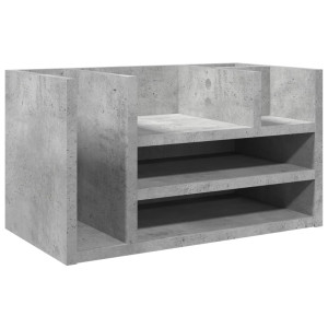 Organizador escritorio madera ingeniería hormigón 44.5x24x25 cm H