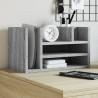 Organizador escritorio madera ingeniería gris 44.5x24x25 cm 1