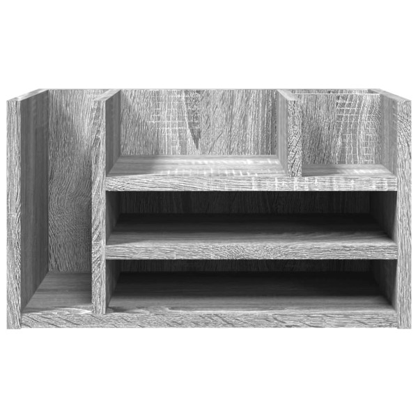 Organizador escritorio madera ingeniería gris 44.5x24x25 cm M 4