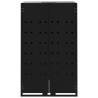 Abrigo para 4 caixotes do lixo 276x79x117 cm aço preto 5
