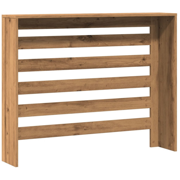 Cubierta de radiador madera color roble artesano 104x20x82 cm M 5