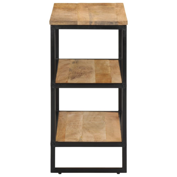 Mesa consola madera maciza de mango rugosa 70x35x70 cm M 3