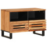 Mueble de TV madera maciza de acacia 70x34x46 cm 1