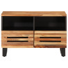 Mueble de TV madera maciza de acacia 70x34x46 cm 2