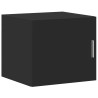 Armario de pared madera de ingeniería negro 45x42.5x40 cm 2