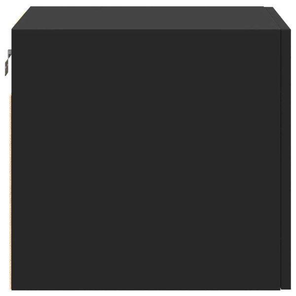 Armario de pared madera de ingeniería negro 45x42.5x40 cm M 5