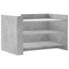 Mesa de centro madera de ingeniería gris hormigón 80x50x50 cm 2