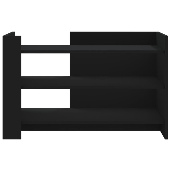 Mesa de centro madera de ingeniería negra 80x50x50 cm M 4