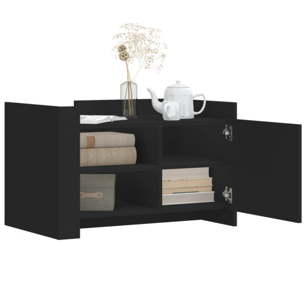 Mesa de centro 80x50x50 cm derivados de madeira preto M 3