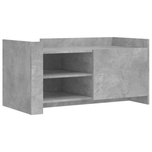 Mesa de centro madera de ingeniería gris hormigón 100x50x50 cm H