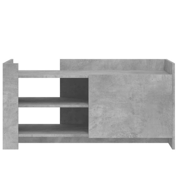 Mesa de centro madera de ingeniería gris hormigón 100x50x50 cm M 4