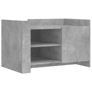 Mesa de centro madera de ingeniería gris hormigón 80x50x50 cm H