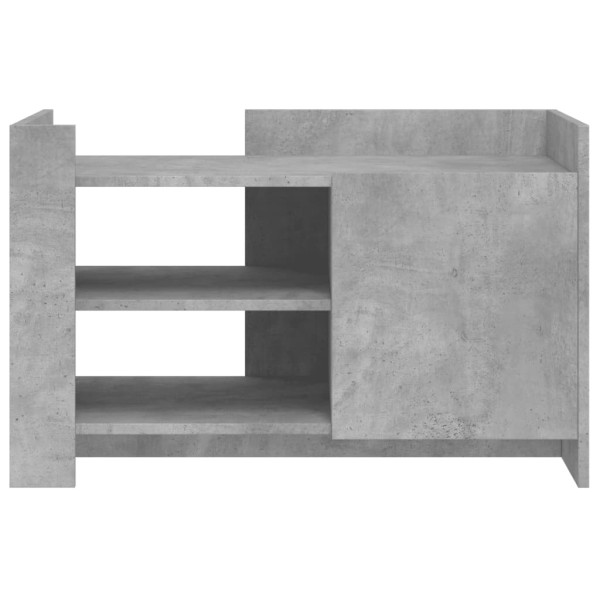 Mesa de centro madera de ingeniería gris hormigón 80x50x50 cm M 4