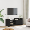 Mueble para TV madera contrachapada negra 100x35x40 cm 1