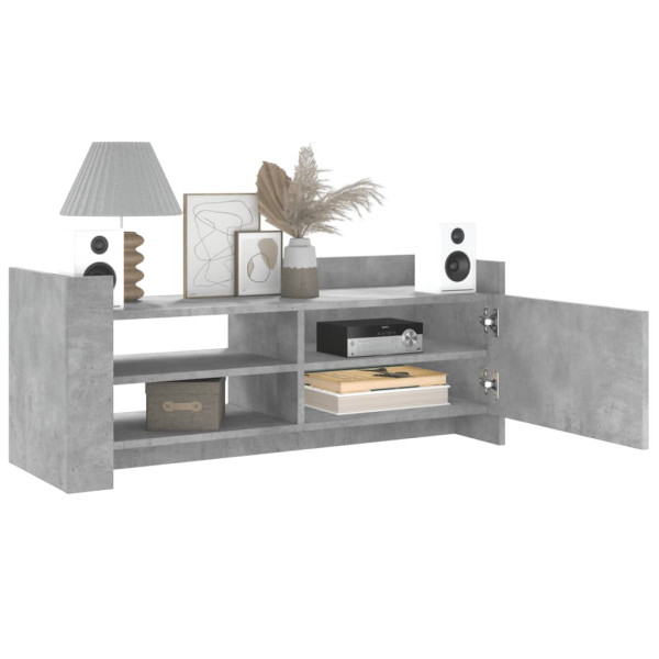 Mueble para TV contrachapada gris hormigón 100x35x40 cm M 3