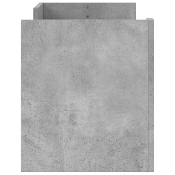 Mueble para TV contrachapada gris hormigón 100x35x40 cm M 5