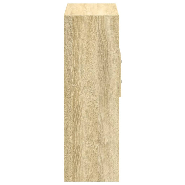 Aparador de madera de ingeniería roble Sonoma 80x42.5x124 cm M 5