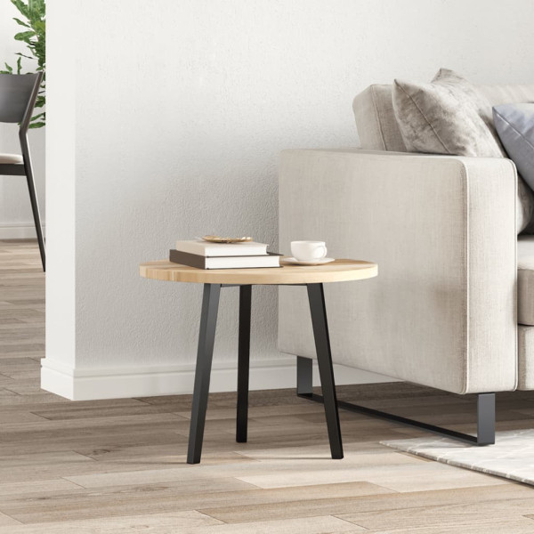 Tablero de mesa redondo madera maciza de acacia Ø50x2 cm M 3