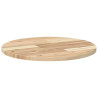 Tablero de mesa redondo madera maciza de acacia Ø50x2 cm 5