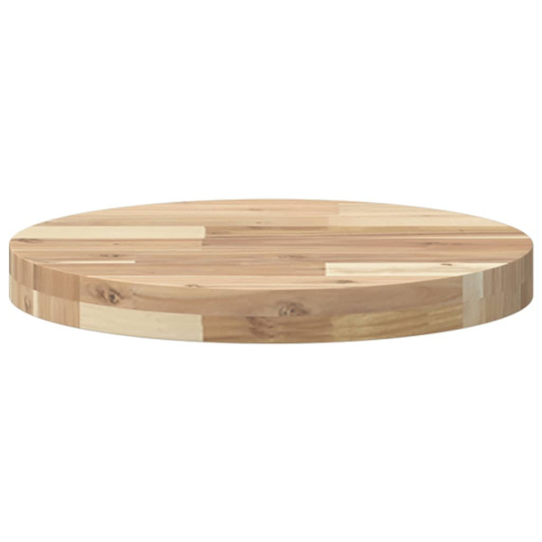 Tablero de mesa redondo madera maciza de acacia Ø40x4 cm M 4