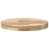 Tablero de mesa redondo madera maciza de acacia Ø40x4 cm 4