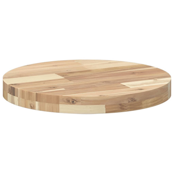 Tablero de mesa redondo madera maciza de acacia Ø40x4 cm M 5