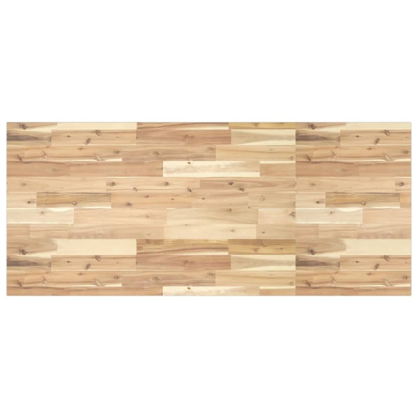 Tablero de mesa rectangular madera maciza acacia 140x60x2 cm M 2