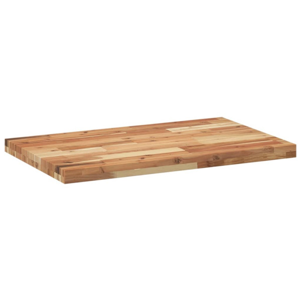 Tablero de mesa rectangular madera maciza acacia 100x50x4 cm M 5