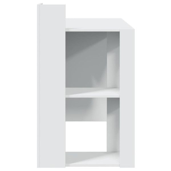 Escritorio de oficina madera ingeniería blanco 103.5x56.5x94 cm M 5