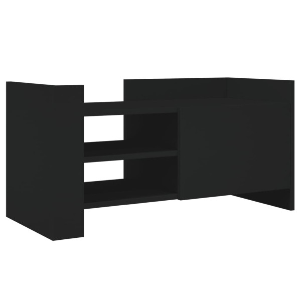 Mueble de TV madera de ingeniería negro 80x35x40 cm M 2