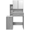 Tocador con mueble gris Sonoma 80x35x132 cm 5