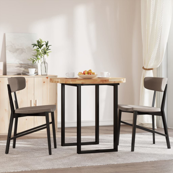 Tampo de mesa redondo Ø80x4 cm madeira de acácia maciça M 3