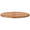 Tablero de mesa redondo madera maciza de acacia Ø80x4 cm 4