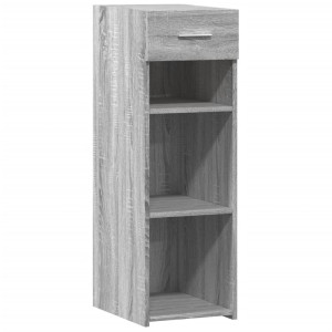 Aparador de madera de ingeniería gris Sonoma 30x42.5x93 cm H