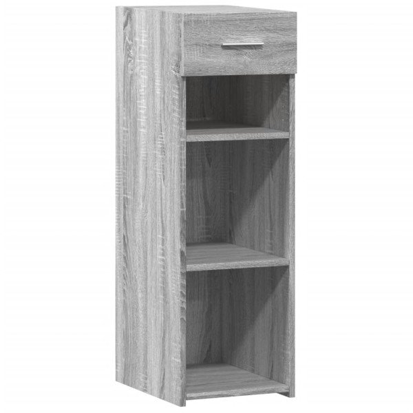 Aparador de madera de ingeniería gris Sonoma 30x42.5x93 cm M 2