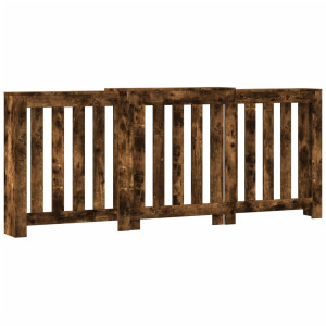 Cubierta de radiador madera color roble ahumado 205x21.5x83.5cm H