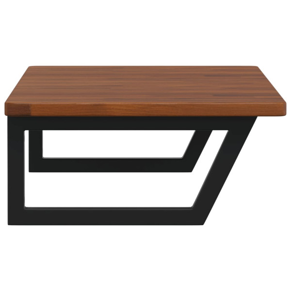 Pia de parede de aço e madeira de carvalho sólido M 5