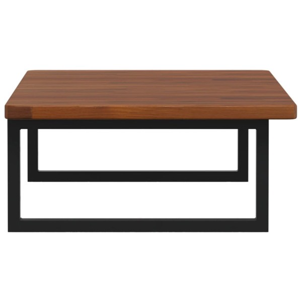 Estante de lavabo de pared de acero y madera maciza de roble M 5