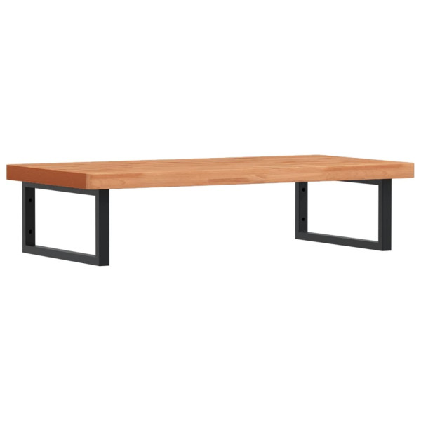 Estante de lavabo de pared de acero y madera maciza de haya M 2