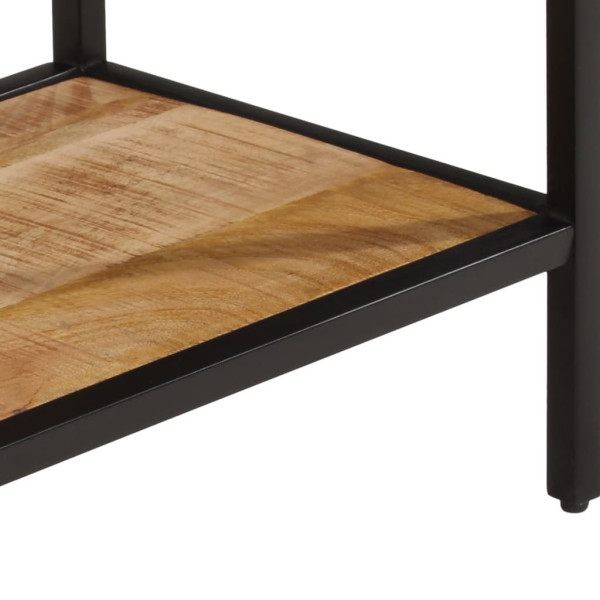 Mesa consola madera maciza de mango rugosa 100x35x70 cm M 5