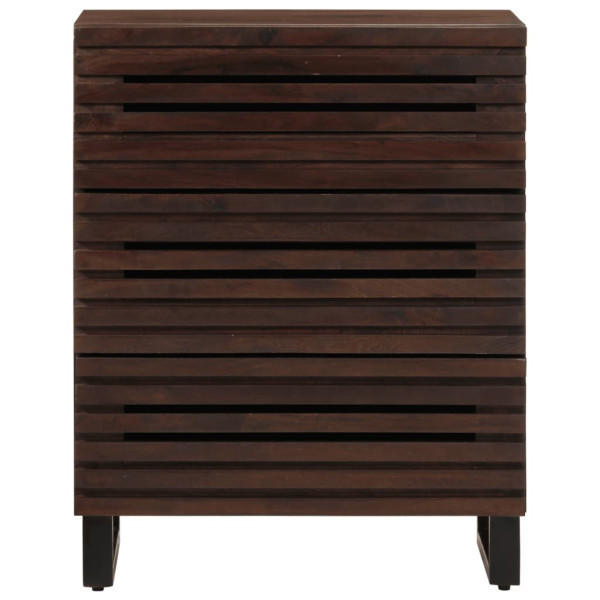 Aparador de madera maciza de mango 60x34x75 cm M 2