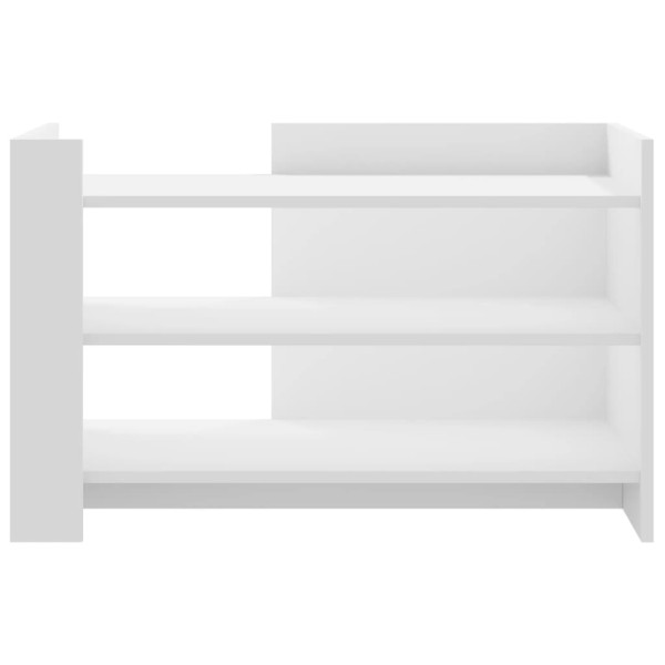 Mesa de centro madera de ingeniería blanca 80x50x50 cm M 4