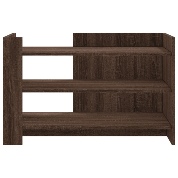 Mesa de centro de madera de ingeniería marrón roble 80x50x50 cm M 4