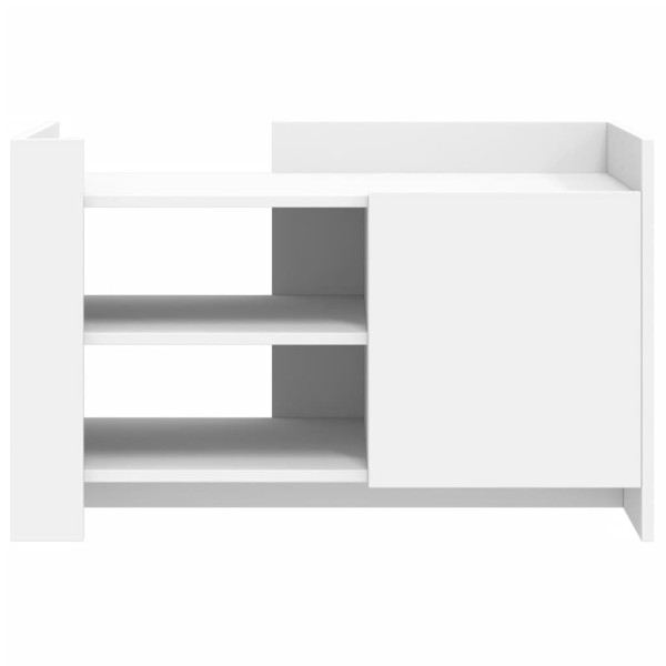 Mesa de centro madera de ingeniería blanca 80x50x50 cm M 4