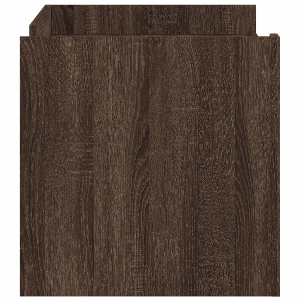 Mesa de centro madera de ingeniería marrón roble 100x50x50 cm M 5