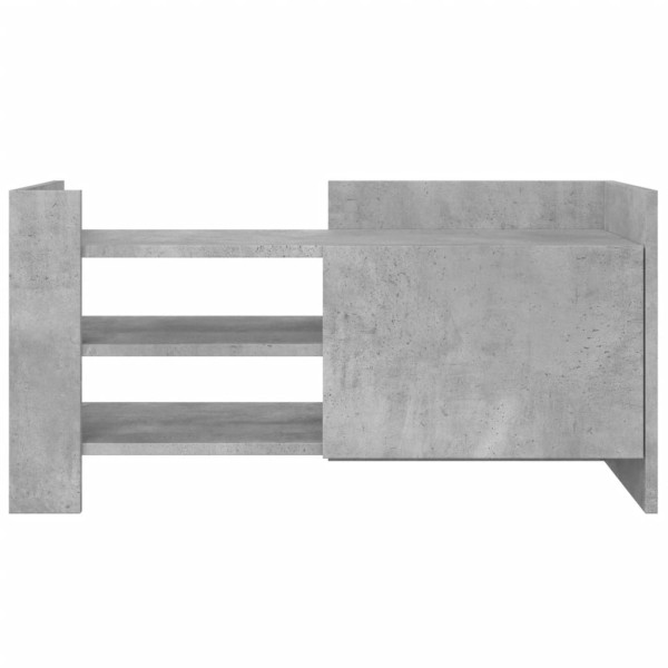 Mueble de TV madera ingeniería gris hormigón 80x35x40 cm M 4