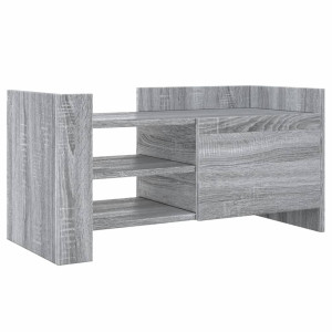 Mueble de TV madera de ingeniería gris Sonoma 80x35x40 cm H